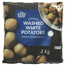 Washed White Potatoes 2kg